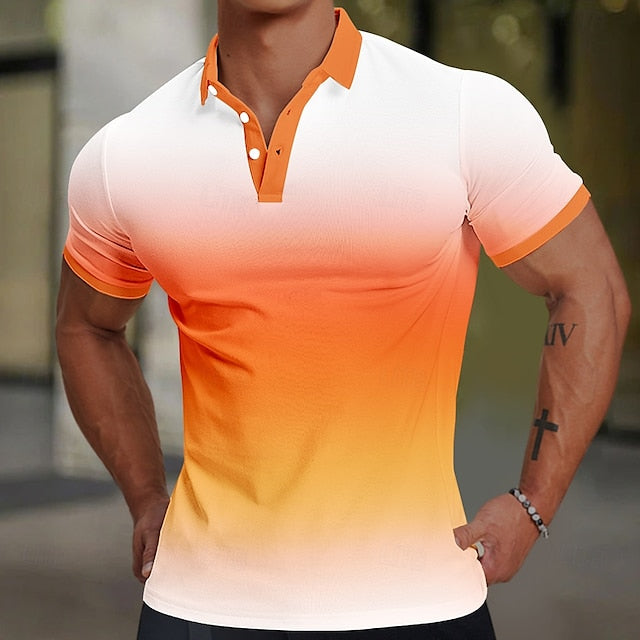 Gradient Polo Short-Sleeve