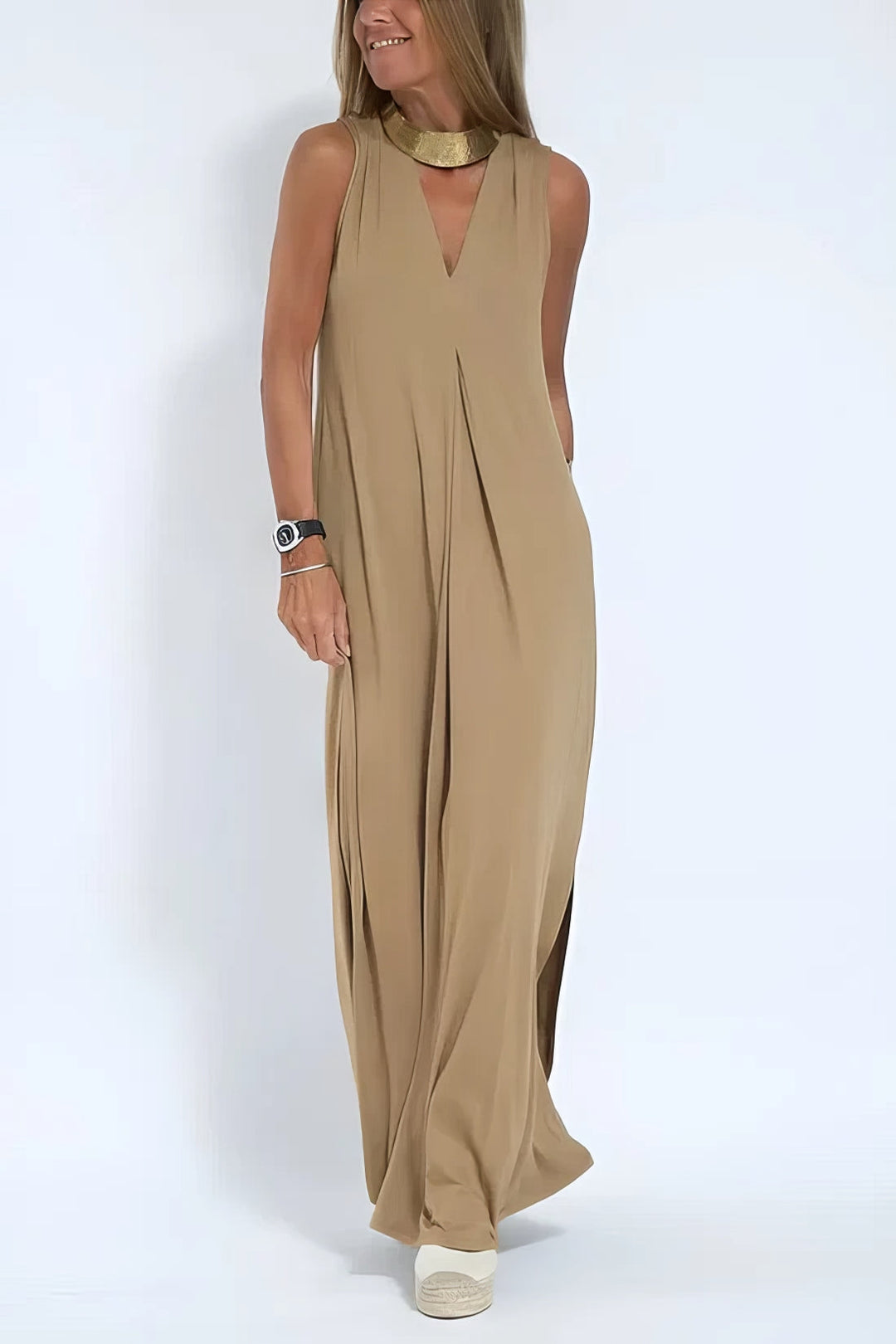 Paula | Elegant long dress with matching cardigan