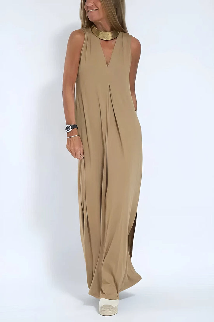Paula | Elegant long dress with matching cardigan